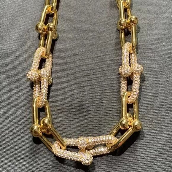 Louis Vuitton Lock & Key w/unbranded 925 Pure Silver Gold plated Necklace - Picture 12 of 12